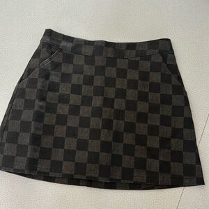 Pink Lily Checkered Skort